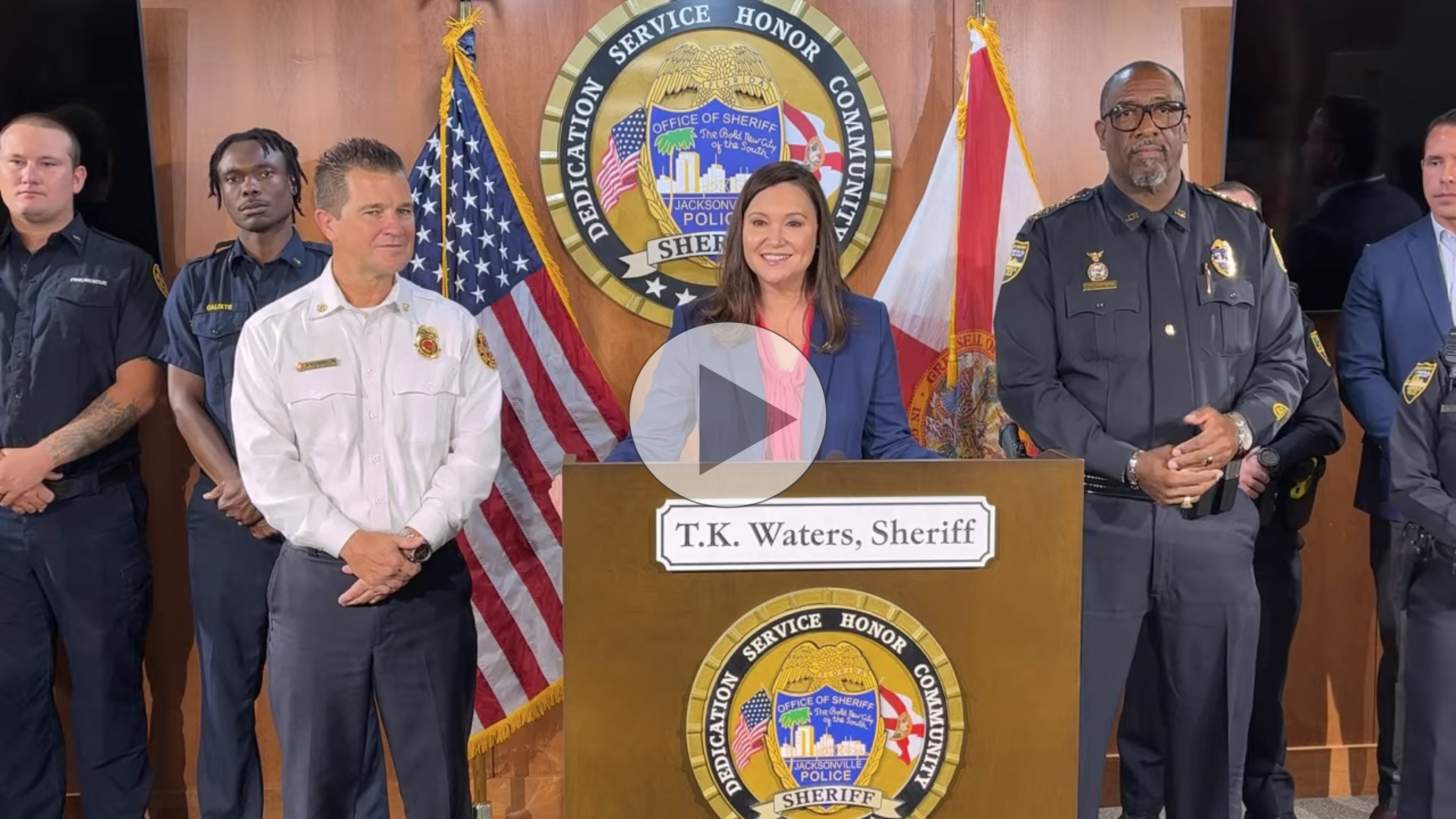 Watch Attorney General Ashley Moody video with Jacksonville Fire and Rescue on YouTube